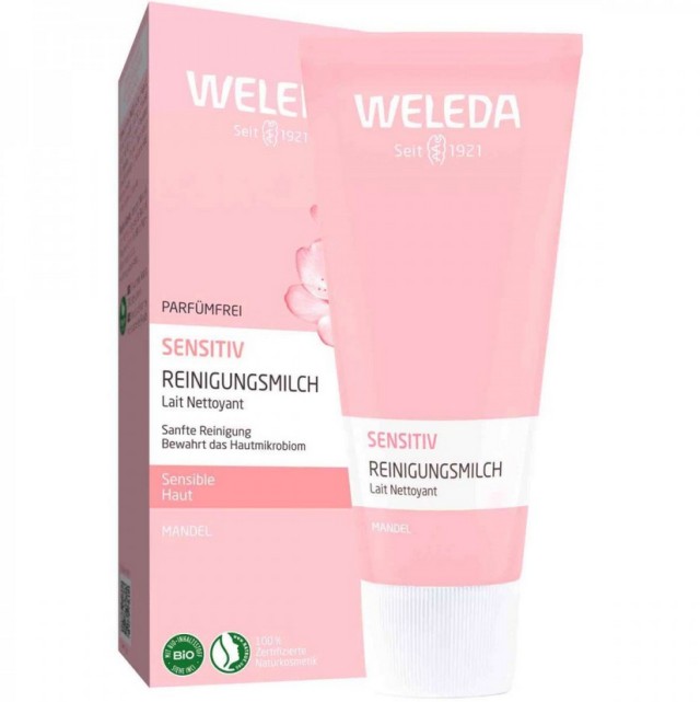 Weleda Sensitive Almond Καταπραϋντικό Γαλάκτωμα Καθαρισμού Προσώπου Αμύγδαλο 75ml