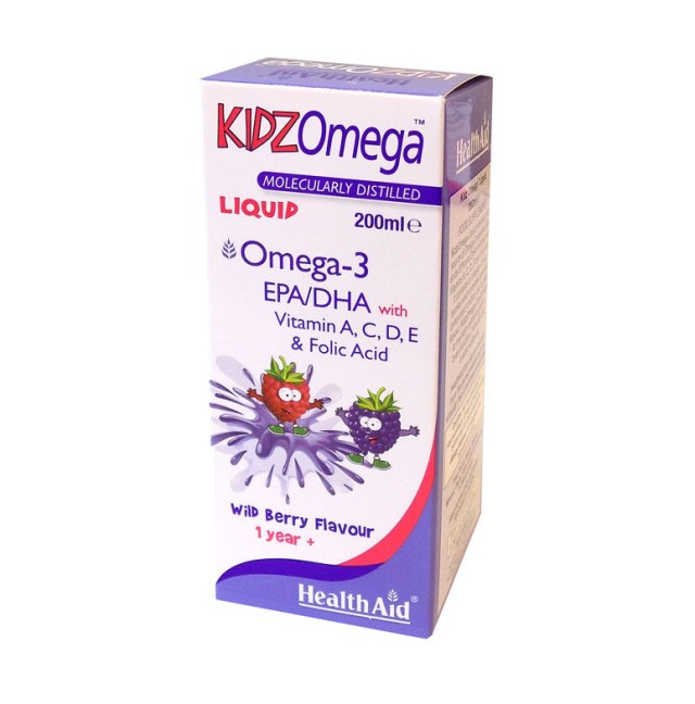 HEALTH AID KIDZ OMEGA -LIQUID -WILDBERRY 200ML