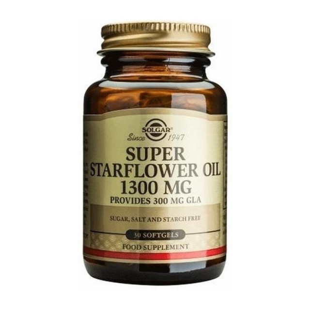 SOLGAR SUPER STARFLOWER OIL 1300MG SOFTGELS 30S