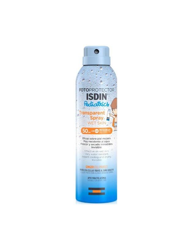 ISDIN Fotoprotector Pediatrics Transparent Spray Wet Skin Παιδικό Αντηλιακό Σώματος σε Μορφή Σπρέι Spf50 250ml