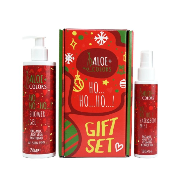 Aloe+ Colors Gift Set Christmas Ho Ho Ho Shower Gel 250ml & Ho Ho Ho Hair and Body Mist 100ml