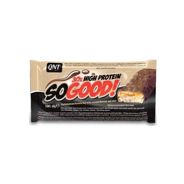 QNT SoGood Bar With Choco-Caramel Flavour and Nuts 60gr