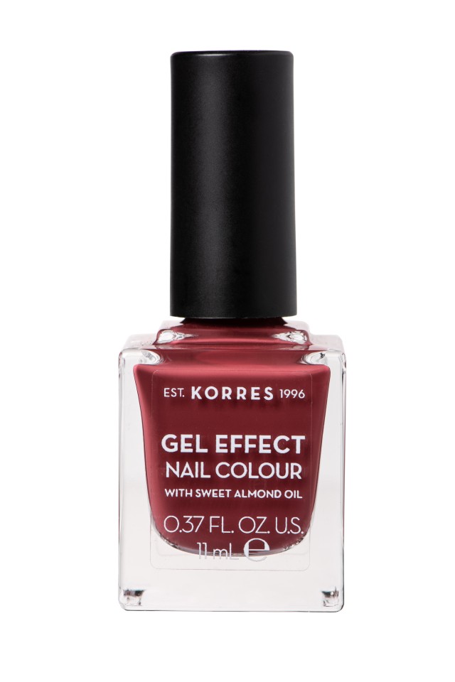 Korres Βερνίκι Νυχιών Gel Effect Nail Colour No77 Vintage Bordeaux 11ml