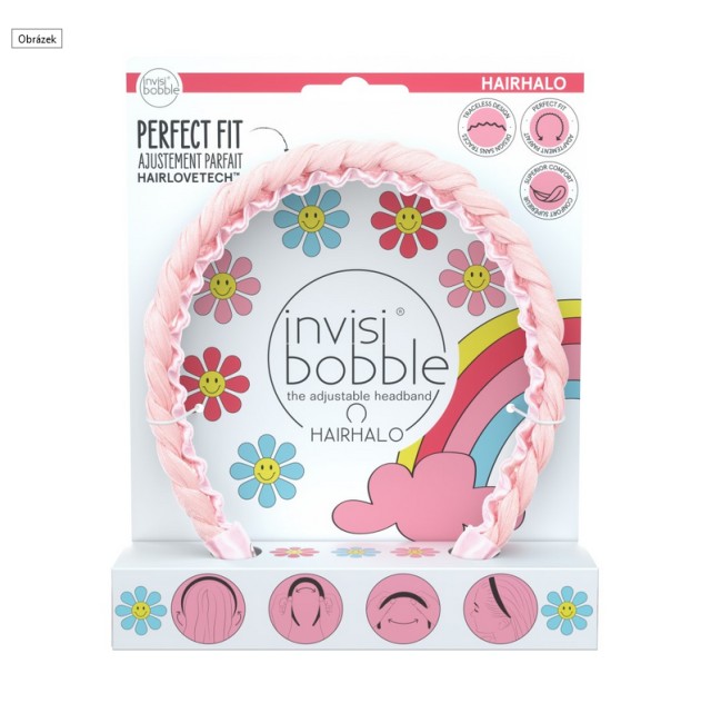 Invisibobble Hairhalo Retro Dreamin Eat Pink and be Marry Στέκα Μαλλιών 1τμx