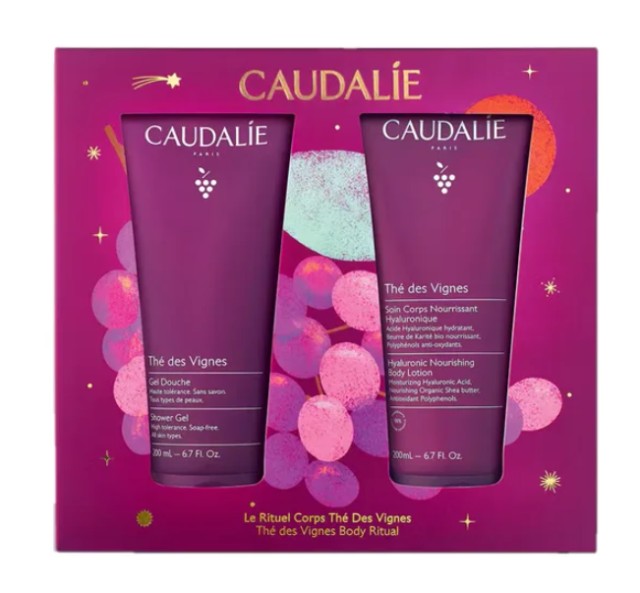Caudalie Set The des Vignes Body Shower Gel Αφρόλουτρο 200ml & The des Vignes Hyaluronic Nourishing Body Lotion 200ml
