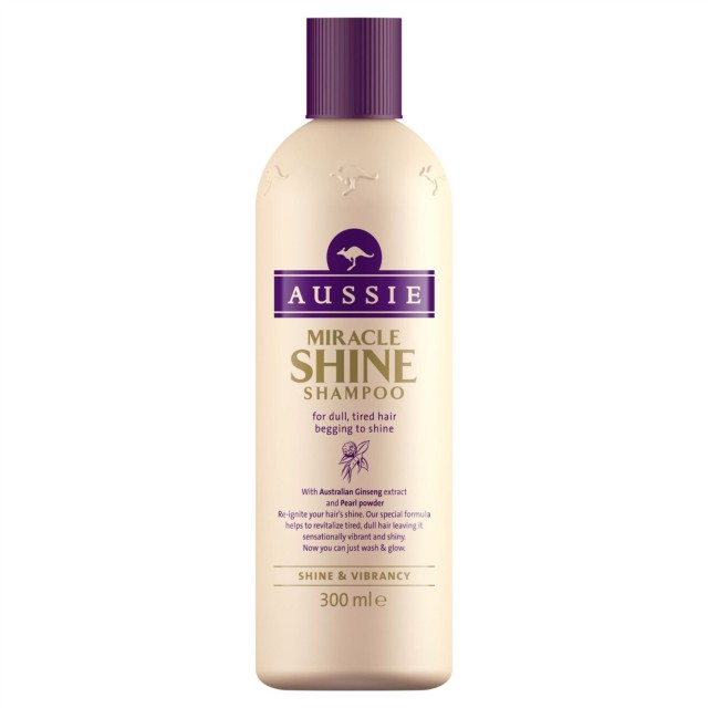 AUSSIE Miracle Shine Shampoo Σαμπουάν για λάμψη 300ml