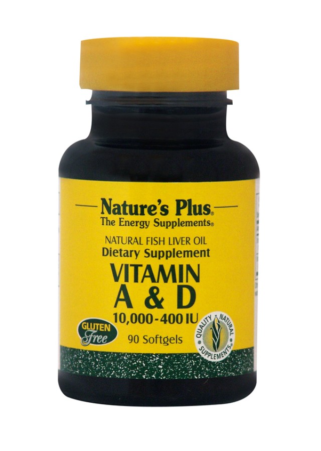 NATURE'S PLUS Vitamin A 10.000 IU & D 400 IU 90softgels