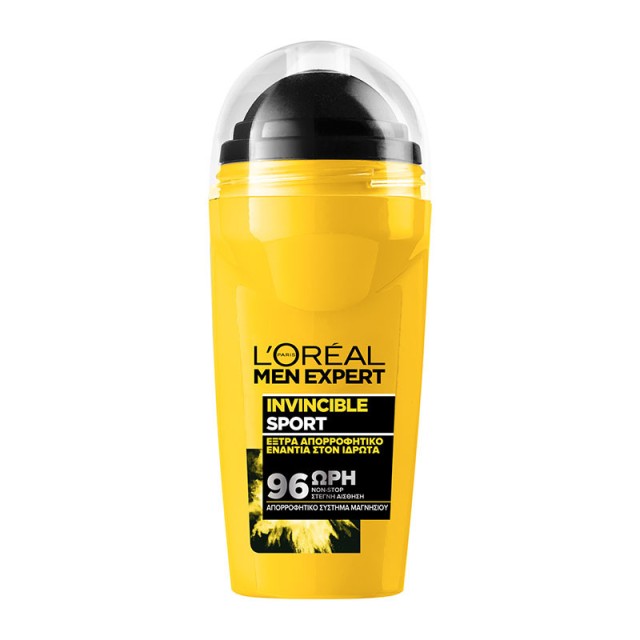 L'oreal Paris Men Expert Invincible Sport 96H Αποσμητικό Roll-οn 50ml