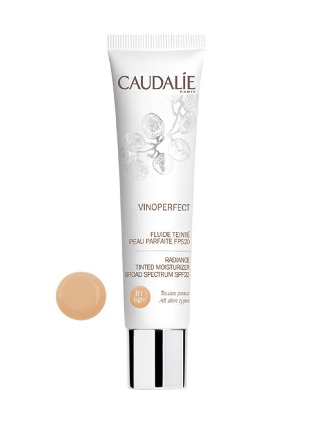 CAUDALIE VINOPERFECT Radiance Tinted Moisturizer Broad Spectrum SPF20 01-Light 40ml