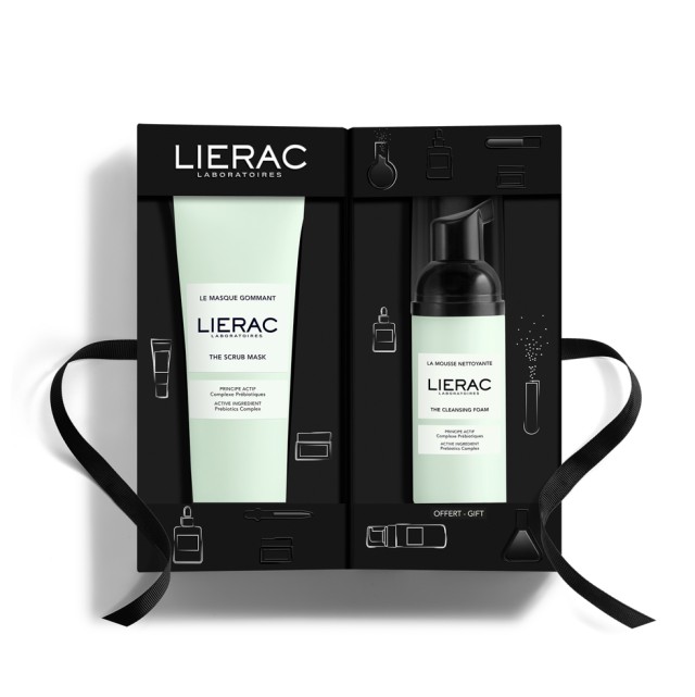 Lierac Set The Scrub Mask Prebiotics Complex 75ml + Δώρο The Cleansing Foam with Prebiotics Complex 50ml