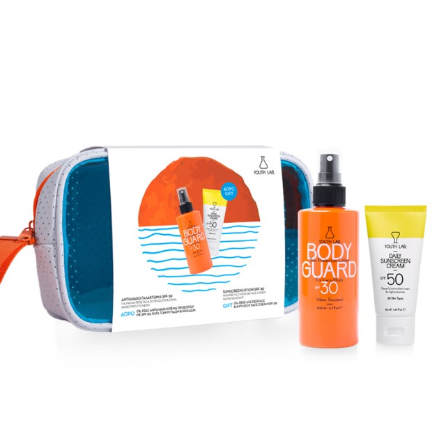 Youth Lab Set Body Guard Sun Protection SPF30 Sunscreen Lotion 200ml + Δώρο Daily Sunscreen Cream SPF50 Non Tinted 50ml