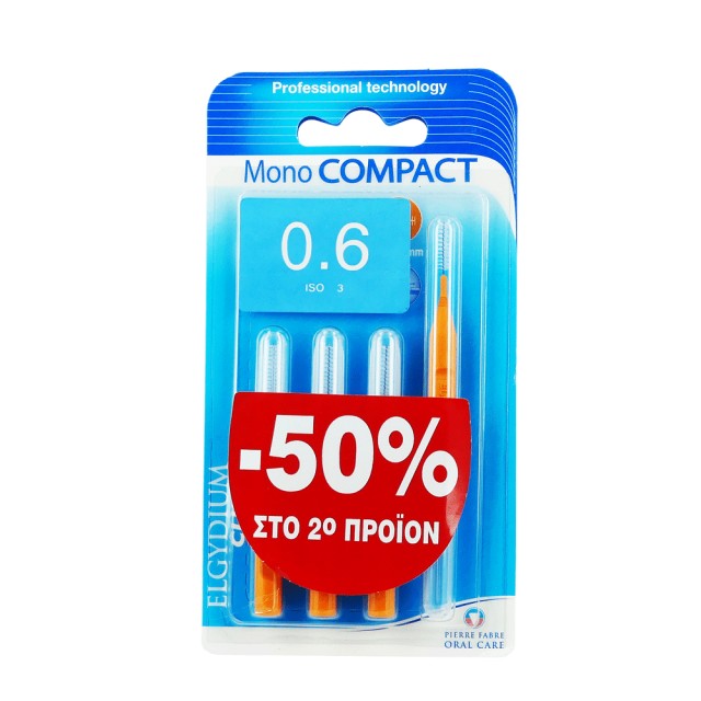 ELGYDIUM Clinic Mono Compact Orange 0.6mm 4τμχ 1+1 με -50% στο 2ο Προϊόν