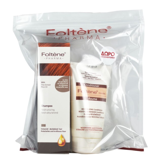 Foltene Σαμπουάν Restructuring για Αναδόμηση 200ml + Δώρο  Baume  Conditioning Cream 150ml