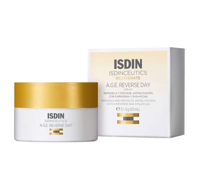 Isdin Isdinceutics Rejuvenate A.G.E. Reverse Day Cream Κρέμα Προσώπου Ημέρας με Τριπλή Αντιγηραντική Δράση 50ml