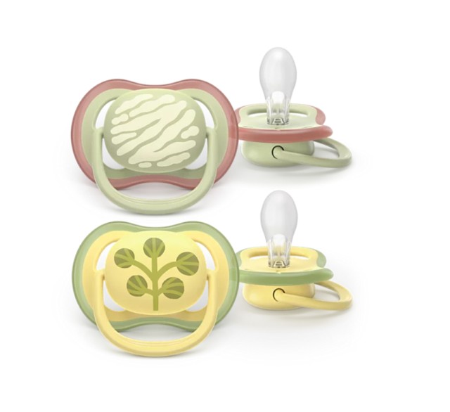 Avent Philips Ultra Air Colors of Nature SCF349/51 Ορθοδοντική Πιπίλα Σιλικόνης 18m+ 2τμχ