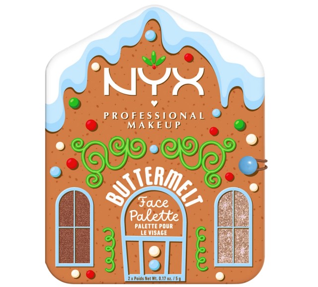 NYX Professional Makeup Gingerbaddie Land Buttermelt Face Palette Cocoa & Spice 2x5gr