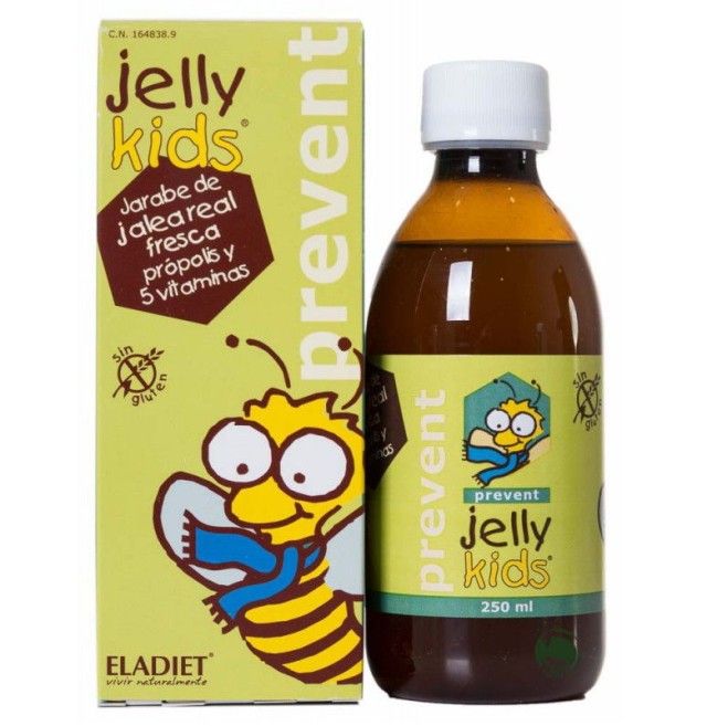 Eladiet Jelly Kids Prevent Συμπλήρωμα Διατροφής με Βασιλικό Πολτό,Πρόπολη και 5 Βιταμίνες Χωρίς Γλουτένη 150ml