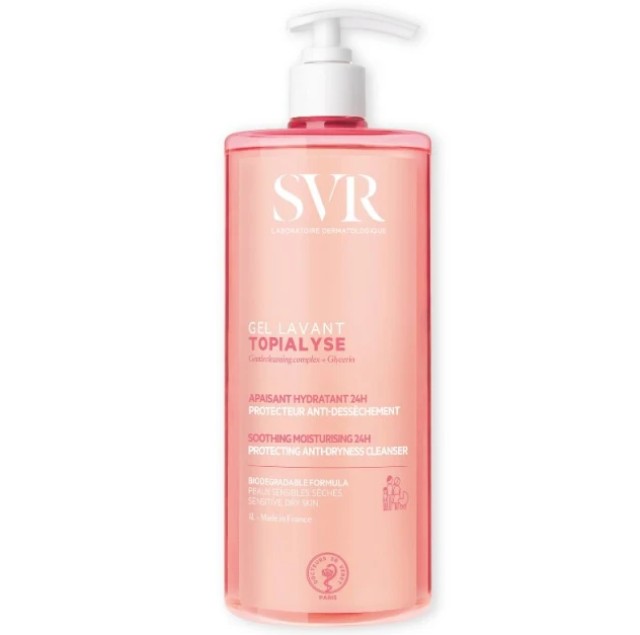 SVR Topialyse Gel Lavant Τζελ Καθαρισμού Προσώπου & Σώματος για Ξηρό & Ευαίσθητο Δέρμα 1lt