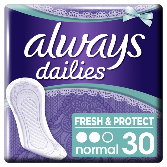 Always Dailies Fresh & Protect Normal Fresh Σερβιετάκια 30τμχ.