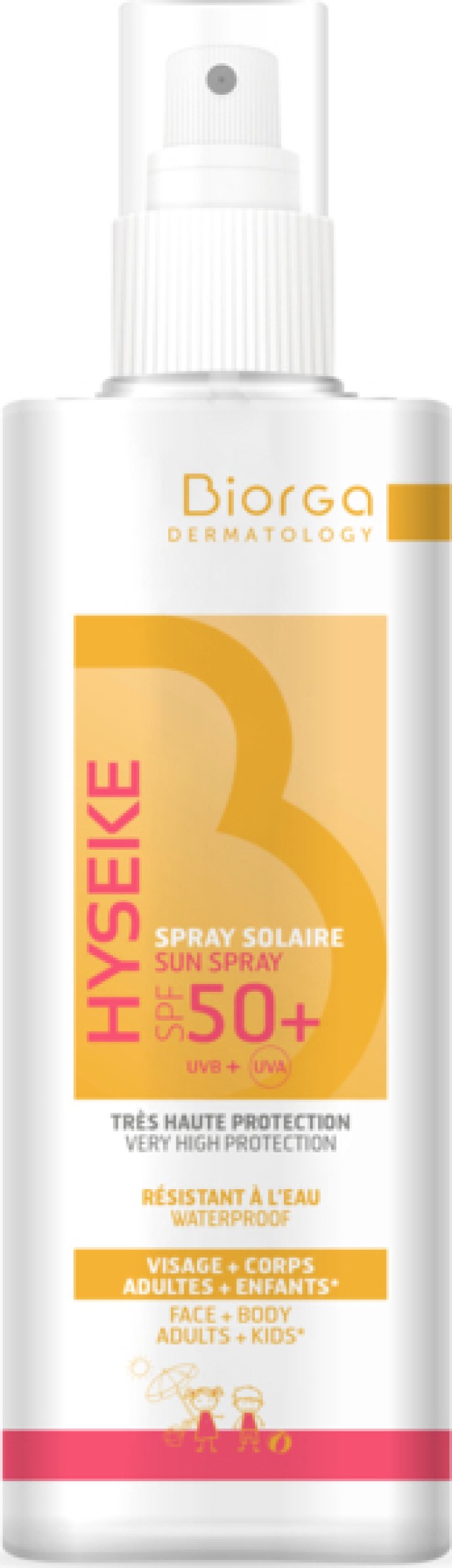 Biorga Hyseke Spray Solaire SPF50+ Adults - Kids 200ml Αντηλιακό Σπρέι για Ενήλικες και Παιδιά