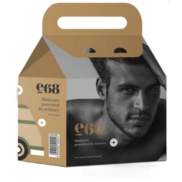 E68 Men Skincare Set Radiant Smooth Smoothing Face Cream 50ml +Soothing Oil for Beard Skin & Hair 30ml + Δώρο Energy Boost Tonifying Men Shower Gel 300ml