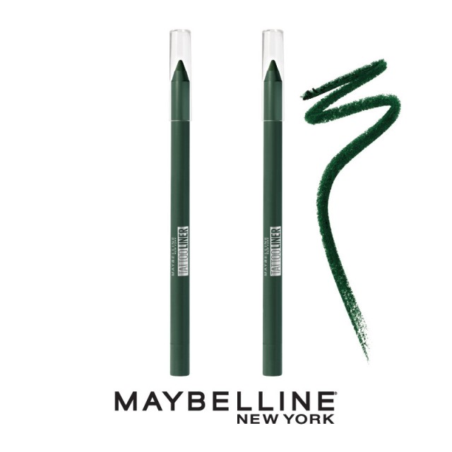 Maybelline Set Tattoo Liner Gel Pencil 932 Intense Green Duo Pack