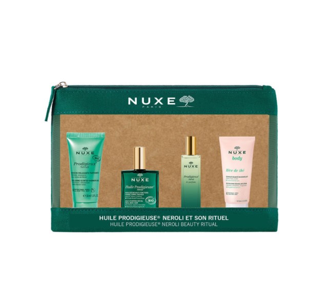 Nuxe Set Huile Prodigieuse Neroli Beauty Ritual Huile Prodigieuse Neroli Αφρόλουτρο 30ml + Huile Prodigieuse Neroli Ξηρό Λάδι 30ml + Prodigieux Neroli Γυναικείο Άρωμα 15ml + Reve de The Scrub Σώματος 30ml