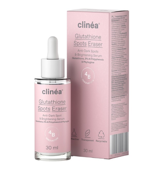 Clinea Glutathione Spots Eraser Anti-Dark Sport & Brightening Serum Ορός Κατά των Κηλίδων & της Υπερμελάγχρωσης 30ml