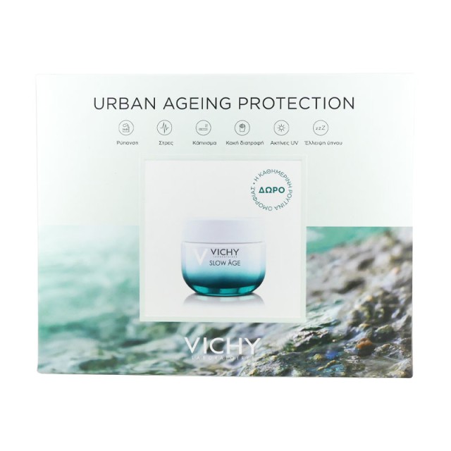Vichy Set Slow Age Κρέμα Ημέρας με SPF30 50ml + Δώρο Vichy Mineral 5ml + Vichy Glow Peel Mask 15ml + Vichy Slow Age Κρέμα Νύχτας και Μάσκα Προσώπου 7x2ml