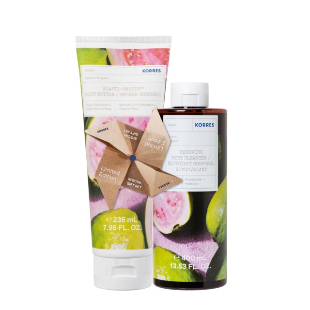 Korres Set Elasti Smooth Body Butter Guava 235ml + Renewing Body Cleanser Ενυδατικό Αφρόλουτρο Guava 400ml