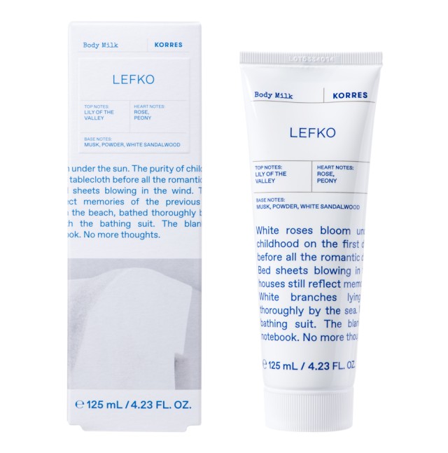 Korres Body Milk Lefko Γαλάκτωμα Σώματος 125ml