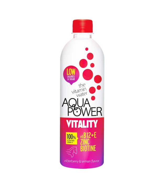 Aqua Power Water Vitality Elderberry & Lemon Favor 375ml