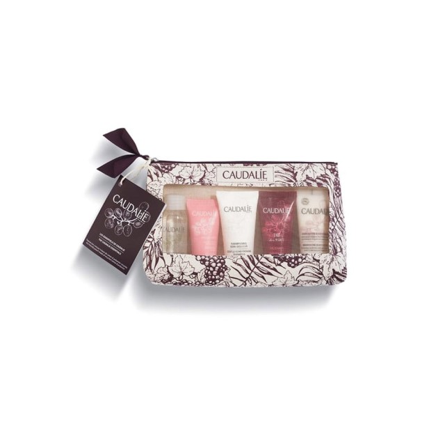 Caudalie Travel Set Micellar Water 30ml & Moisturizing Sorbet 15ml & Shampoo 30ml & The des Vignes Shower Gel 30ml & Body Lotion 30ml