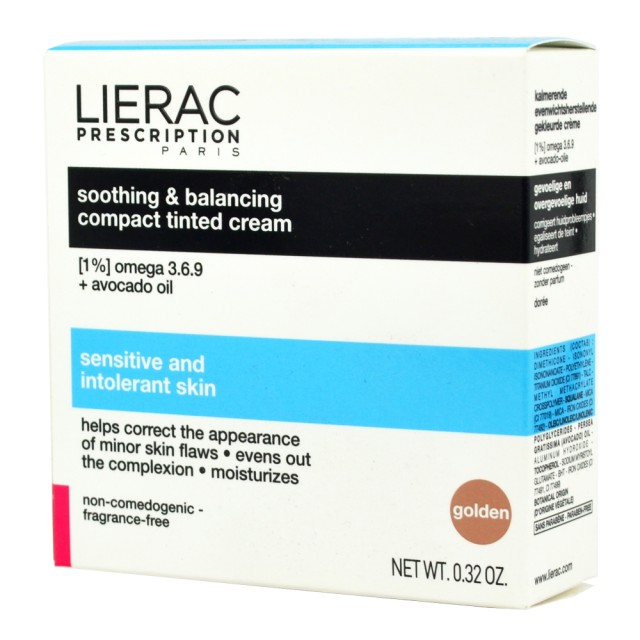 LIERAC CREME TEINTEE COMPACTE DOREE APAISANTE REEQUILIBRANTE 9gr