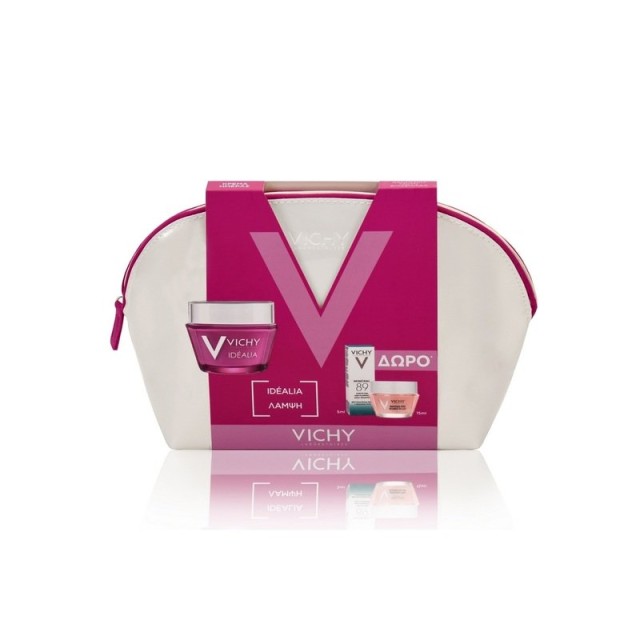 Vichy Promo Idealia Gel Cream 50ml Κανονικές/Μικτές + Δώρο Double Glow Peel Mask 15ml + Δώρο Mineral 89 5ml