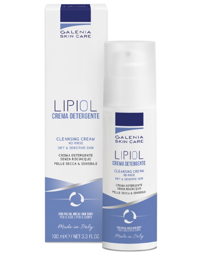 Galenia Lipiol Crema Detergente Κρέμα Καθαρισμού Χωρίς Ξέβγαλμα 100ml