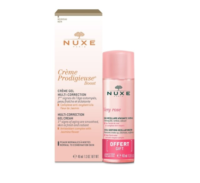 Nuxe Creme Prodigieuse Boost Multi-Correction Silky Cream 40ml + Δώρο Nuxe Very Rose 3-in-1 Soothing Micellar Water 40ml