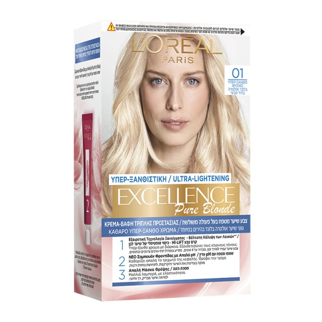 L'Oreal Excellence Creme 01 Υπέρ-ξανθο Φυσικό 48ml