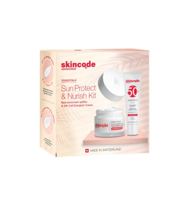 Skincode Set Essentials 24h Cell Energizer Cream 50ml & Skincode Essentials Face Sunscreen SPF50+ 50ml