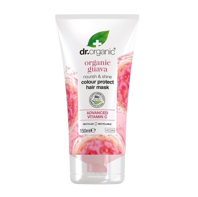 Dr.Organic Guava Colour Protect Hair Mask Μάσκα Μαλλιών για Προστασία Χρώματος 150ml