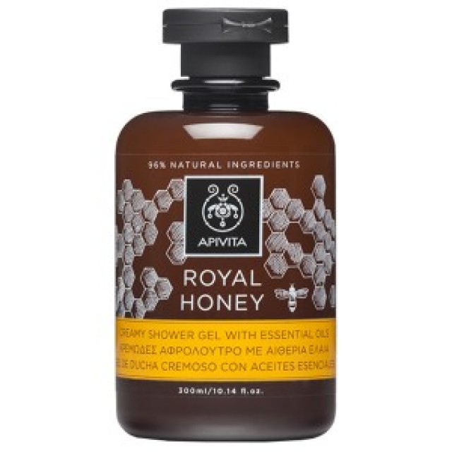 APIVITA ROYAL HONEY Creamy Shower Gel with Essential Oils 300ml