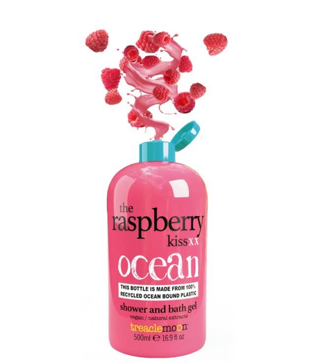 Treaclemoon The Raspberry Kiss Bath & Shower Gel Αναζωογονητικό & Ενυδατικό Αφρόλουτρο με Άρωμα Βατόμουρο 500ml