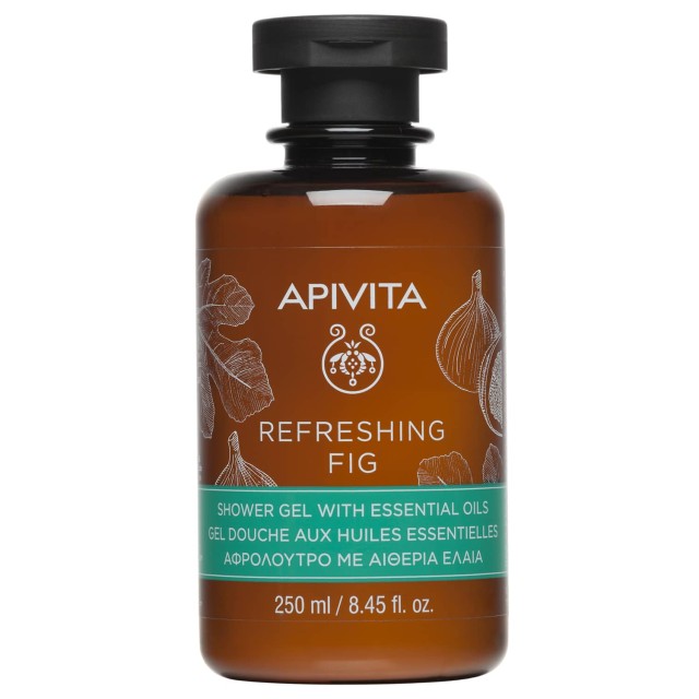 Apivita Refreshing Fig Shower Gel Shower Gel with Essential Oils 250ml