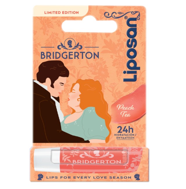 Liposan Limited Edition Bridgerton Eνυδατικό Balm Χειλιών Peach Tea 4.8g