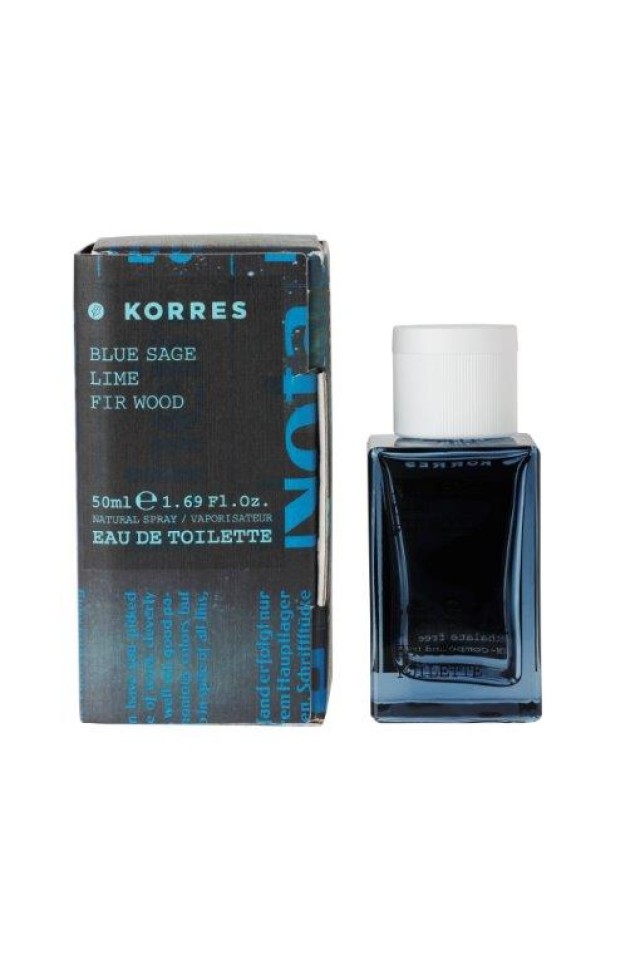 KORRES EAU DE TOILETTE BLUE SAGE, LIME,FIR WOOD 50ML