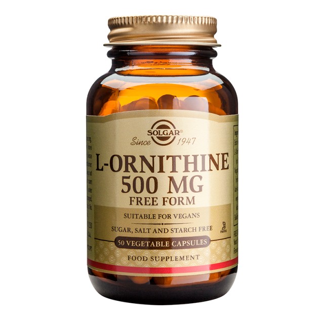 SOLGAR L-ORNITHINE 500MG 50VCAP