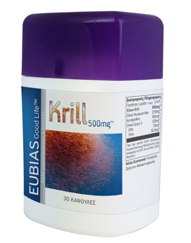 Superfoods Eubias Good Life Krill 500mg™, 30 Κάψουλες