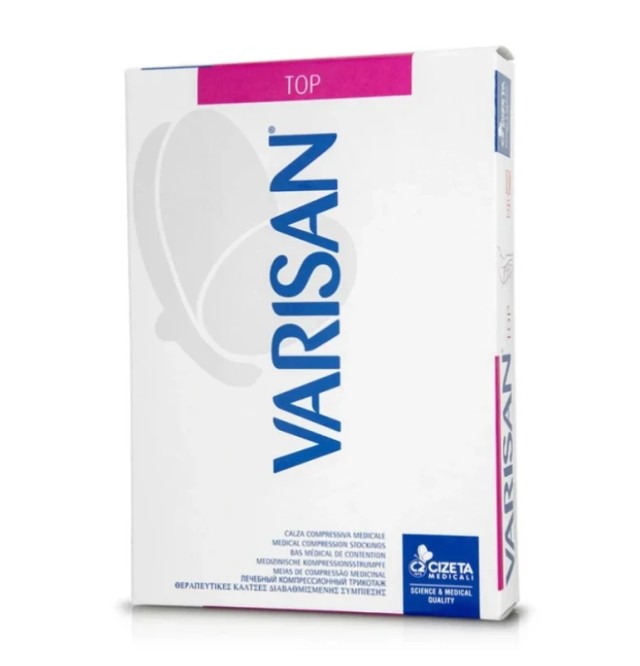 Varisan Top Θεραπευτικές Κάλτσες Κάτω Γόνατος Ccl 2 Ανοικτά Δάκτυλα Normal Μαύρο Ζεύγος No3.