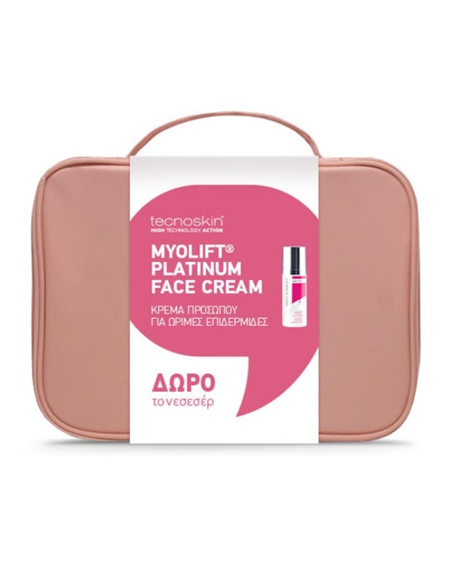 Tecnoskin Set Myolift Platinum Face Cream Κρέμα Προσώπου για Επιδερμίδες 50+  50ml & Δώρο Νεσεσέρ