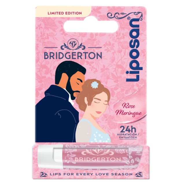 Liposan Limited Edition Bridgerton Eνυδατικό Balm Χειλιών Rose Meringue 4.8g